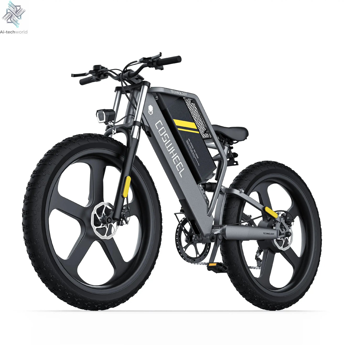 Coswheel T26 adult E-bike 500W 48V20Ah battery commute Electric Bike,26-inch Fat Tire E-Mountain bike Ai-TechWorld 