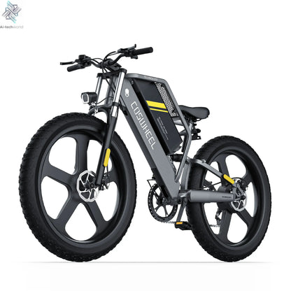 Coswheel T26 adult E-bike 500W 48V20Ah battery commute Electric Bike,26-inch Fat Tire E-Mountain bike Ai-TechWorld 