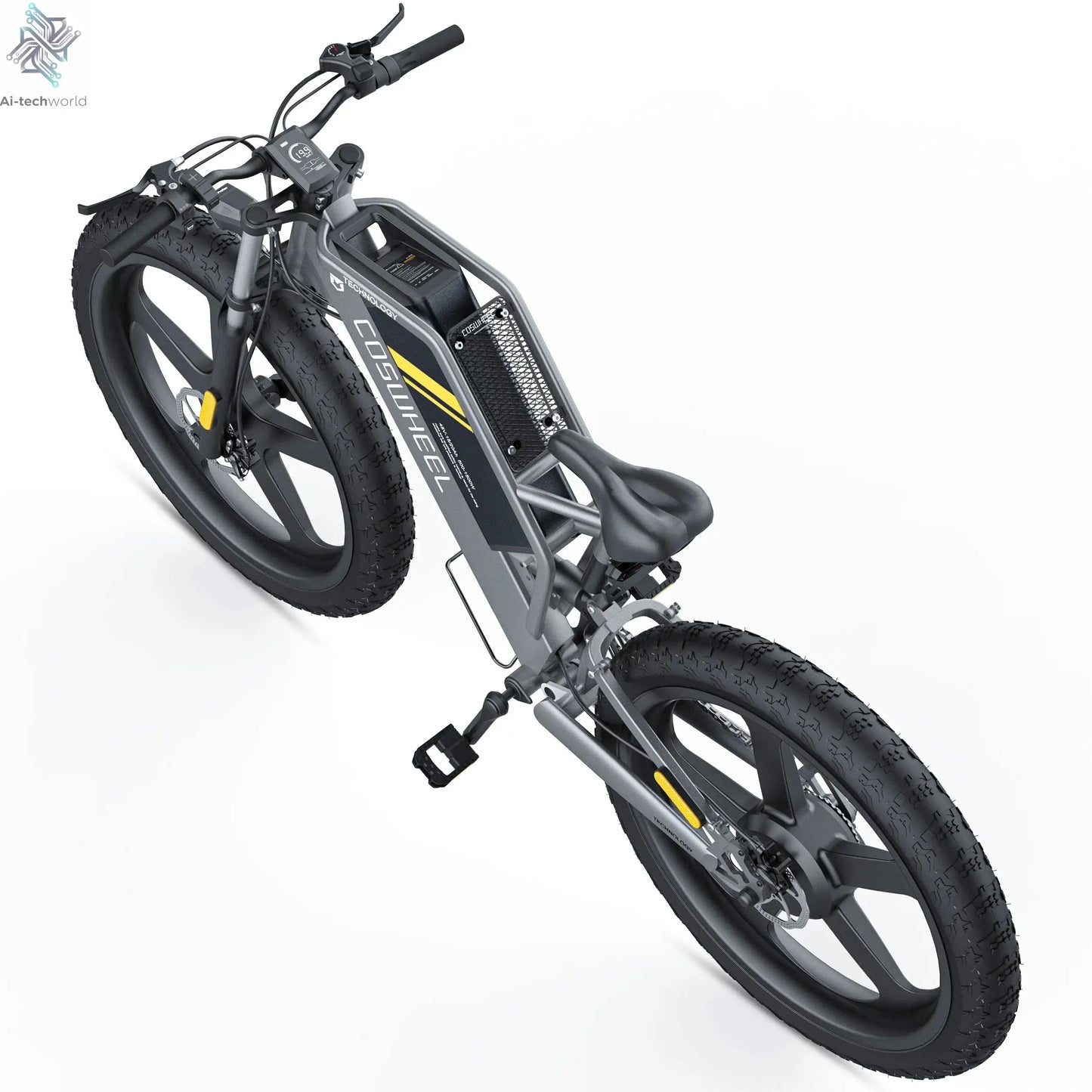Coswheel T26 adult E-bike 500W 48V20Ah battery commute Electric Bike,26-inch Fat Tire E-Mountain bike Ai-TechWorld 
