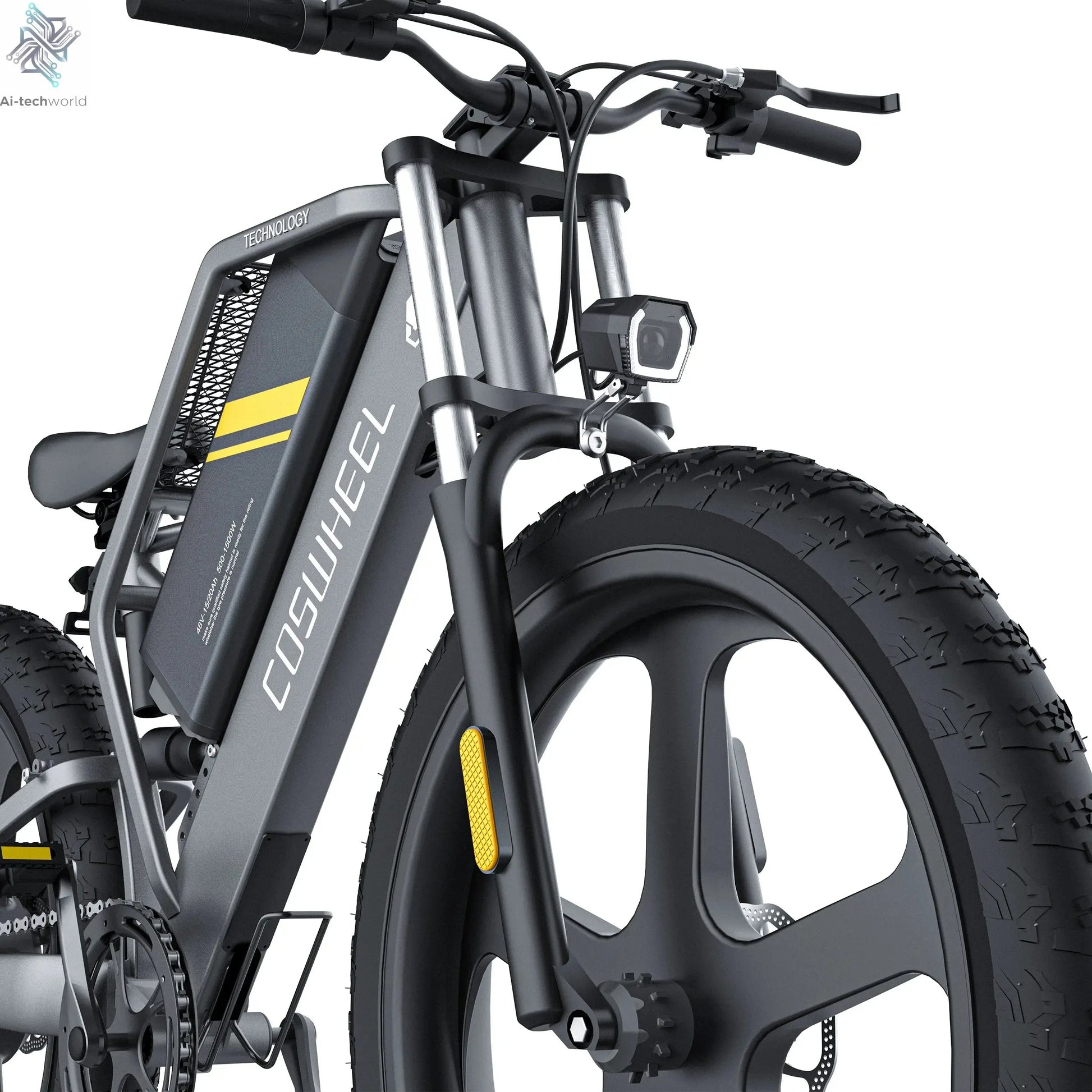 Coswheel T26 adult E-bike 500W 48V20Ah battery commute Electric Bike,26-inch Fat Tire E-Mountain bike Ai-TechWorld 