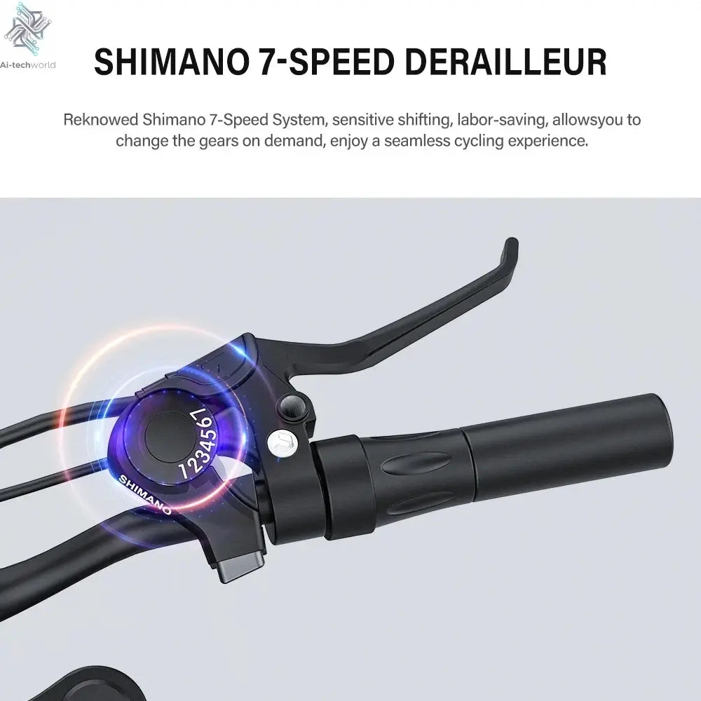 Coswheel T26 adult E-bike 500W 48V20Ah battery commute Electric Bike,26-inch Fat Tire E-Mountain bike Ai-TechWorld 