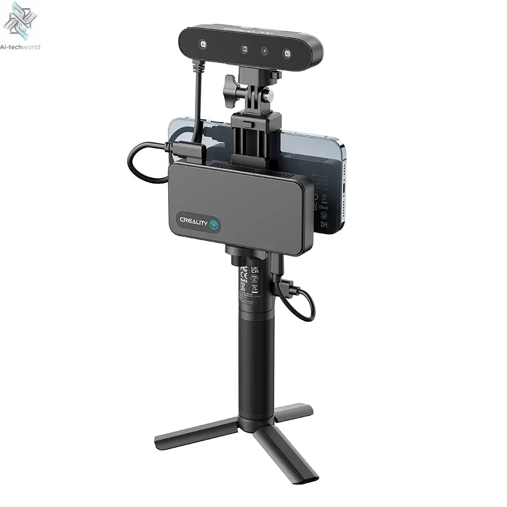 Creality 3D Scanner CR-Scan Ferret Pro Handheld Anti-shake Tracking WiFi6 24-bit full-color Wireless Scanning 0.1mm Accuracy Ai-TechWorld