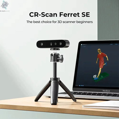 Creality CR-Scan Ferret SE 3D Scanner Anti-Shake Tracking 24-Bit Full Color Up to 0.05mm 30fps Scanning Speed 150-2000mm Ai-TechWorld