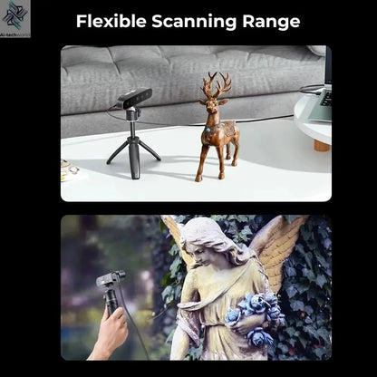 Creality CR-Scan Ferret SE 3D Scanner Anti-Shake Tracking 24-Bit Full Color Up to 0.05mm 30fps Scanning Speed 150-2000mm Ai-TechWorld
