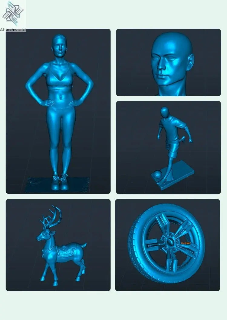 Creality CR-Scan Ferret SE 3D Scanner Anti-Shake Tracking 24-Bit Full Color Up to 0.05mm 30fps Scanning Speed 150-2000mm Ai-TechWorld