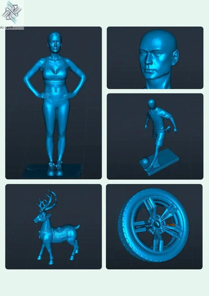 Creality CR-Scan Ferret SE 3D Scanner Anti-Shake Tracking 24-Bit Full Color Up to 0.05mm 30fps Scanning Speed 150-2000mm Ai-TechWorld