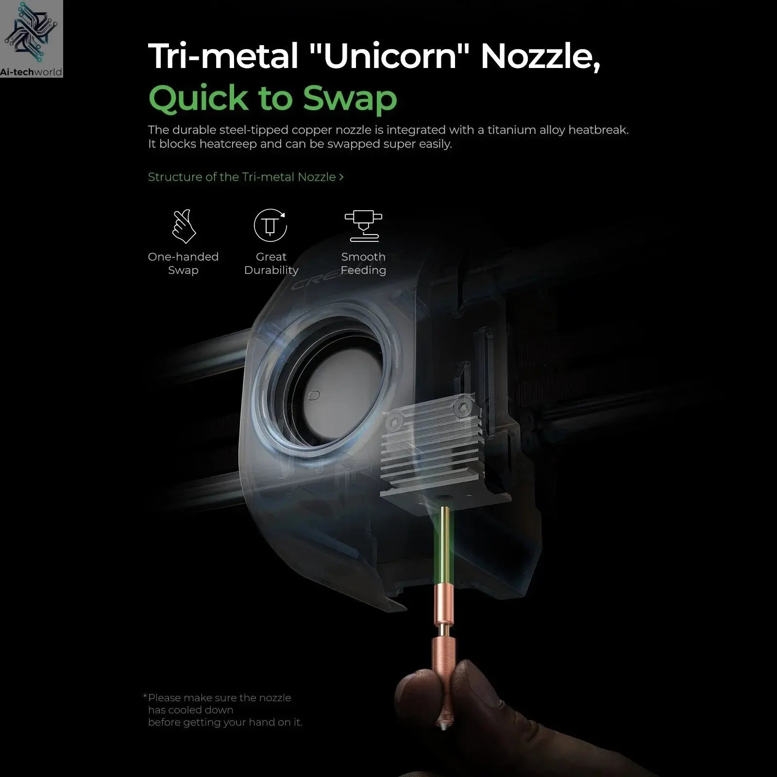 Creality K1C 3D Printer 600mm/s Auto Leveling Robust Direct Extruder Tri-High Speed Printing Upgrade K1 with AI Camera Printer Ai-TechWorld