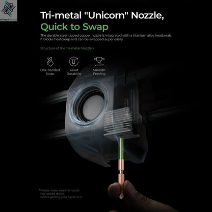 Creality K1C 3D Printer 600mm/s Auto Leveling Robust Direct Extruder Tri-High Speed Printing Upgrade K1 with AI Camera Printer Ai-TechWorld