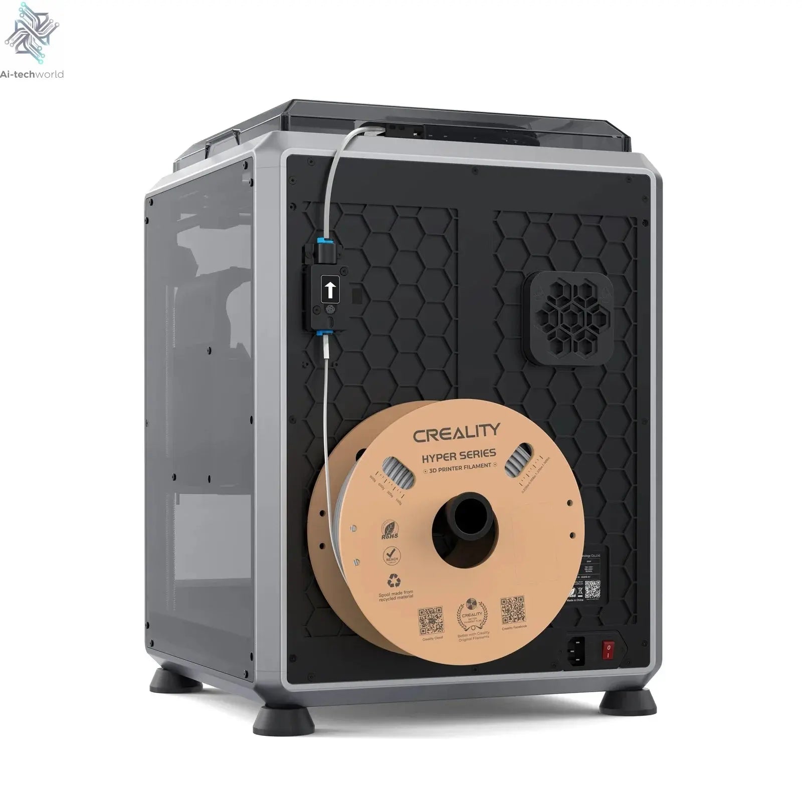 Creality K1C 3D Printer 600mm/s Auto Leveling Robust Direct Extruder Tri-High Speed Printing Upgrade K1 with AI Camera Printer Ai-TechWorld