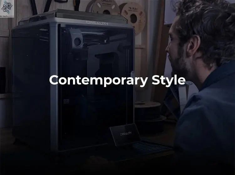 Creality K1C 3D Printer 600mm/s Auto Leveling Robust Direct Extruder Tri-High Speed Printing Upgrade K1 with AI Camera Printer Ai-TechWorld