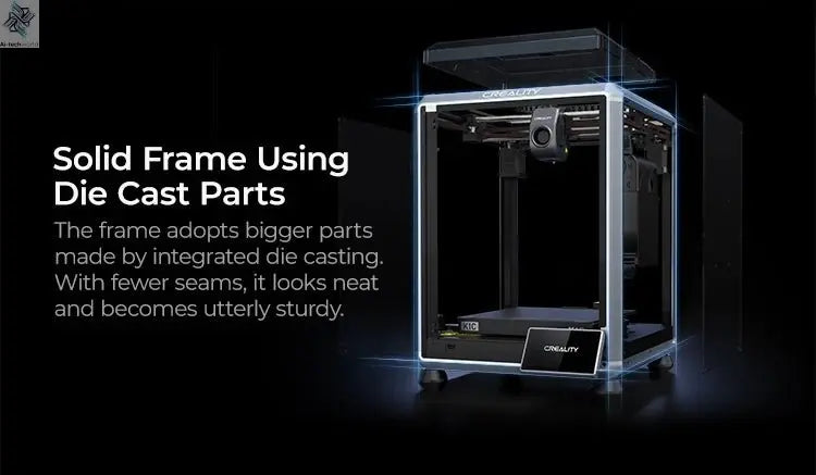Creality K1C 3D Printer 600mm/s Auto Leveling Robust Direct Extruder Tri-High Speed Printing Upgrade K1 with AI Camera Printer Ai-TechWorld