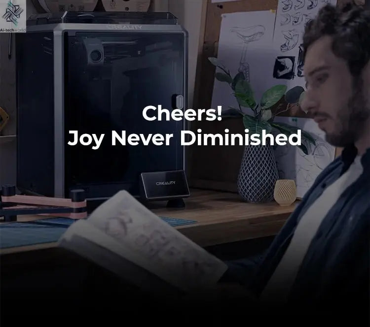 Creality K1C 3D Printer 600mm/s Auto Leveling Robust Direct Extruder Tri-High Speed Printing Upgrade K1 with AI Camera Printer Ai-TechWorld