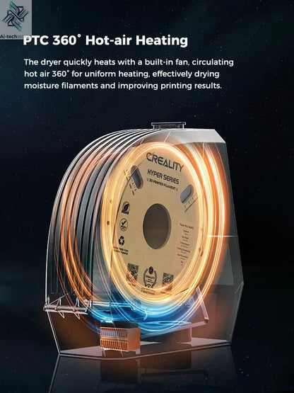 Creality Space Pi Filament Dryer Real-time Humidity&temperature Monitoring 1kg 3D Printer Filament Dryer Box Storage Holder Ai-TechWorld