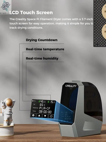 Creality Space Pi Filament Dryer Real-time Humidity&temperature Monitoring 1kg 3D Printer Filament Dryer Box Storage Holder Ai-TechWorld