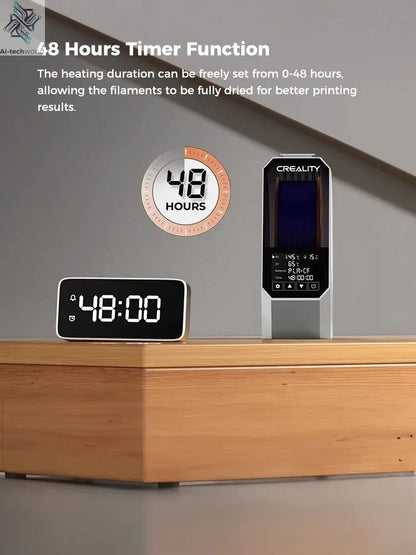 Creality Space Pi Filament Dryer Real-time Humidity&temperature Monitoring 1kg 3D Printer Filament Dryer Box Storage Holder Ai-TechWorld