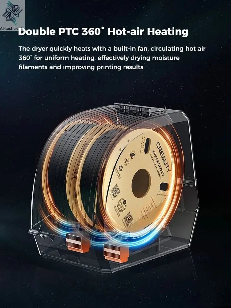 Creality Space Pi Filament Dryer & Drying Box - 2 Rolls Dehydrator for 2KG Filament Ai-TechWorld