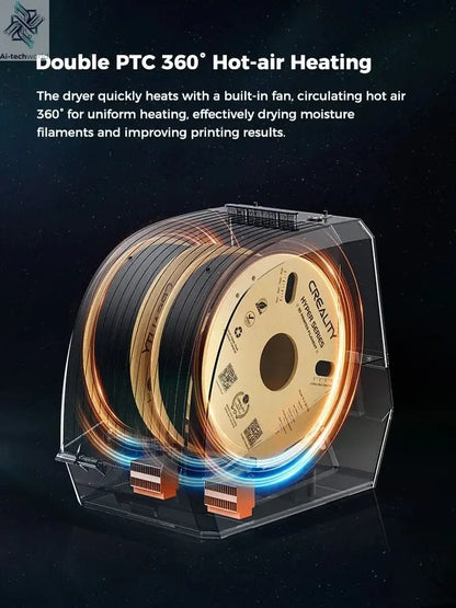 Creality Space Pi Filament Dryer & Drying Box - 2 Rolls Dehydrator for 2KG Filament Ai-TechWorld