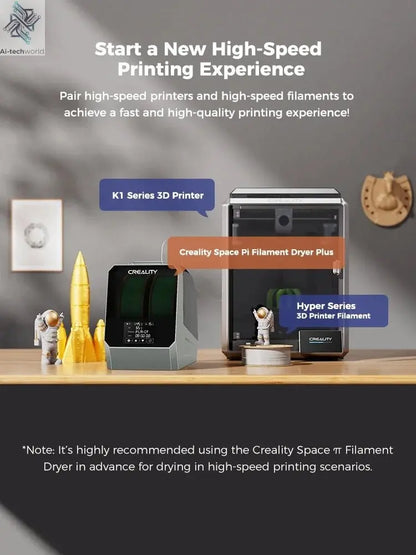 Creality Space Pi Filament Dryer & Drying Box - 2 Rolls Dehydrator for 2KG Filament Ai-TechWorld