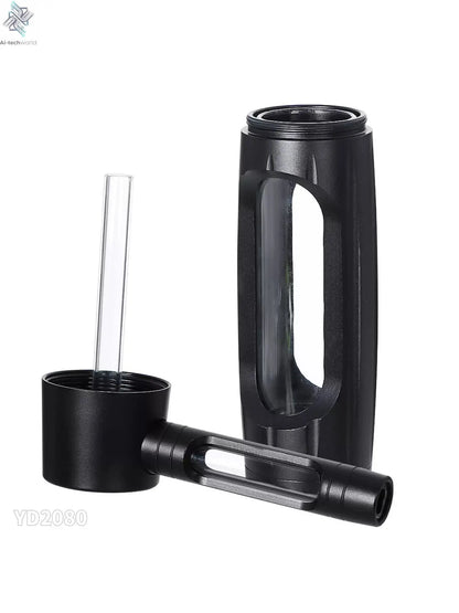 Cross-Border New Arrival Hammer-Shaped Aluminum Alloy Pipe Portable Metal Glass Tobacco Pipe Removable Easy to Clean Pipe Ai-TechWorld 