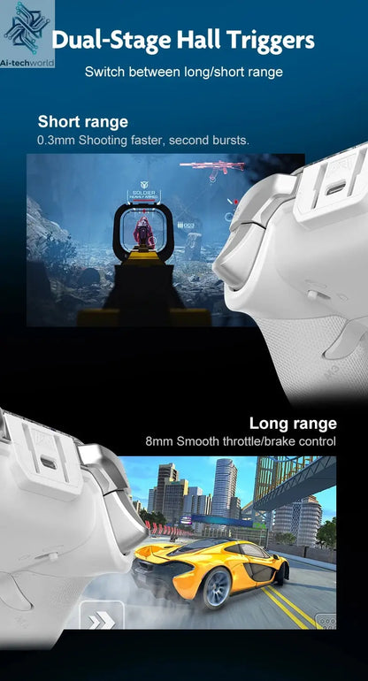 Cross-border Gaming Controller with 2-inch Smart Interactive Screen for PC, Switch, PS4, Android, HarmonyOS, and iOS Streaming Ai-TechWorld 