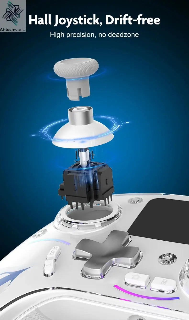 Cross-border Gaming Controller with 2-inch Smart Interactive Screen for PC, Switch, PS4, Android, HarmonyOS, and iOS Streaming Ai-TechWorld 