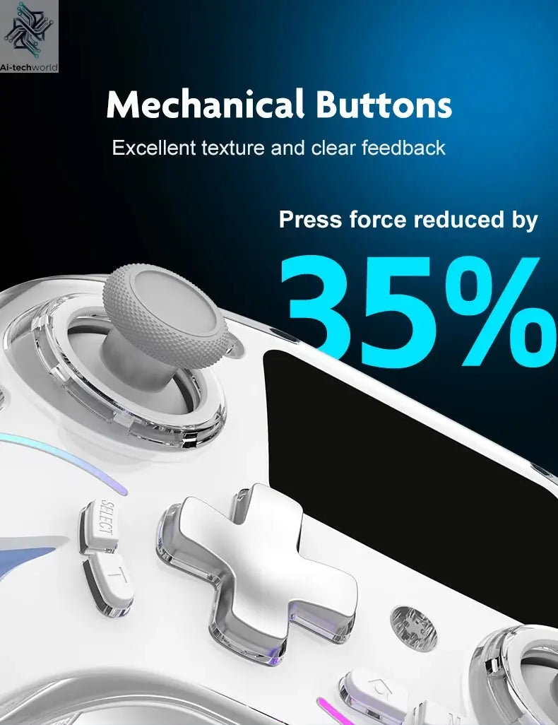 Cross-border Gaming Controller with 2-inch Smart Interactive Screen for PC, Switch, PS4, Android, HarmonyOS, and iOS Streaming Ai-TechWorld 