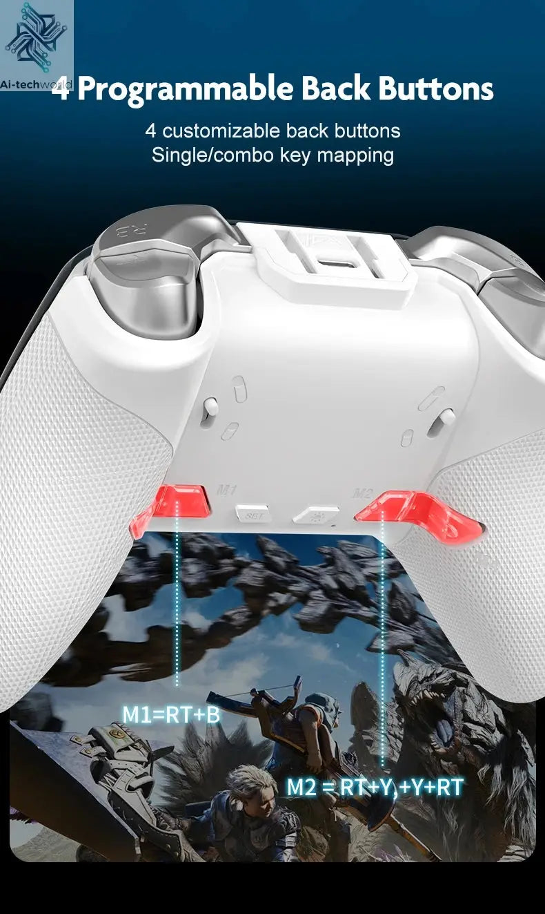 Cross-border Gaming Controller with 2-inch Smart Interactive Screen for PC, Switch, PS4, Android, HarmonyOS, and iOS Streaming Ai-TechWorld 