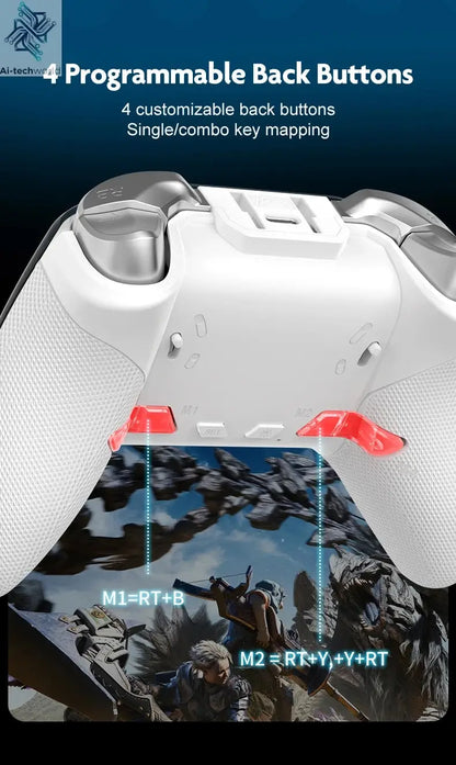 Cross-border Gaming Controller with 2-inch Smart Interactive Screen for PC, Switch, PS4, Android, HarmonyOS, and iOS Streaming Ai-TechWorld 