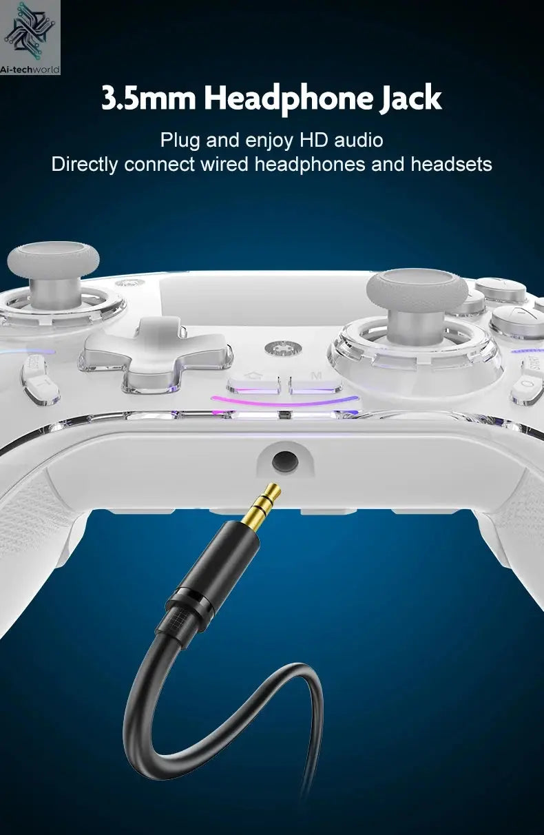 Cross-border Gaming Controller with 2-inch Smart Interactive Screen for PC, Switch, PS4, Android, HarmonyOS, and iOS Streaming Ai-TechWorld 