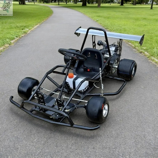 Custom 200cc Gas Racing Go Kart Drift Kart Karting Car 4 Wheel Slick Tires Kart Ai-TechWorld 