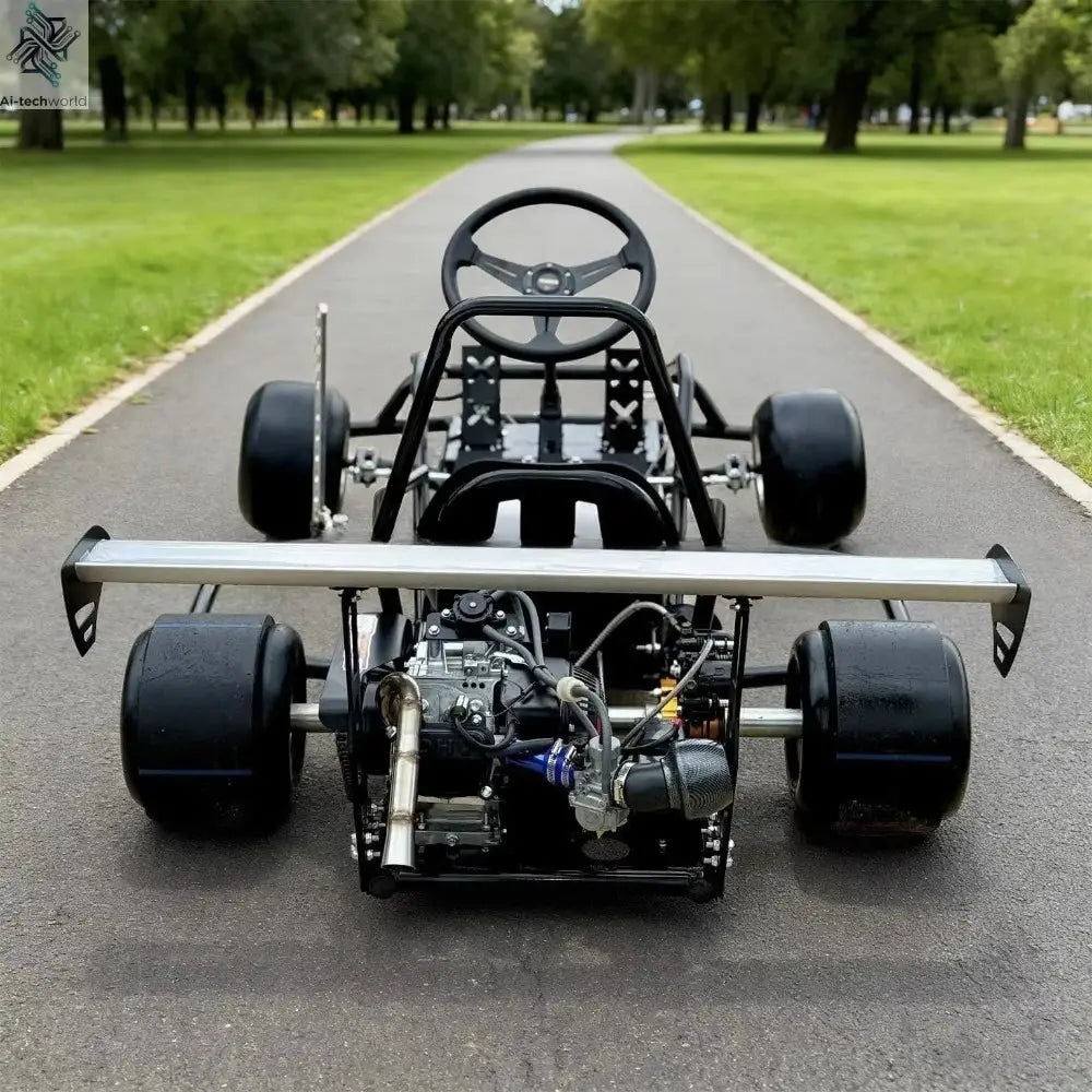 Custom 200cc Gas Racing Go Kart Drift Kart Karting Car 4 Wheel Slick Tires Kart Ai-TechWorld 