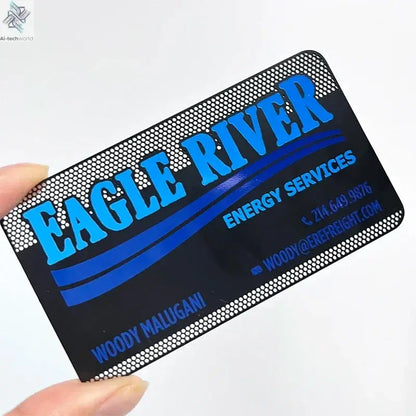 Custom Engraved Stainless Steel Nfc Metal Card Laser Cut Black Mirror Blanks Metal Business Cards Ai-TechWorld 