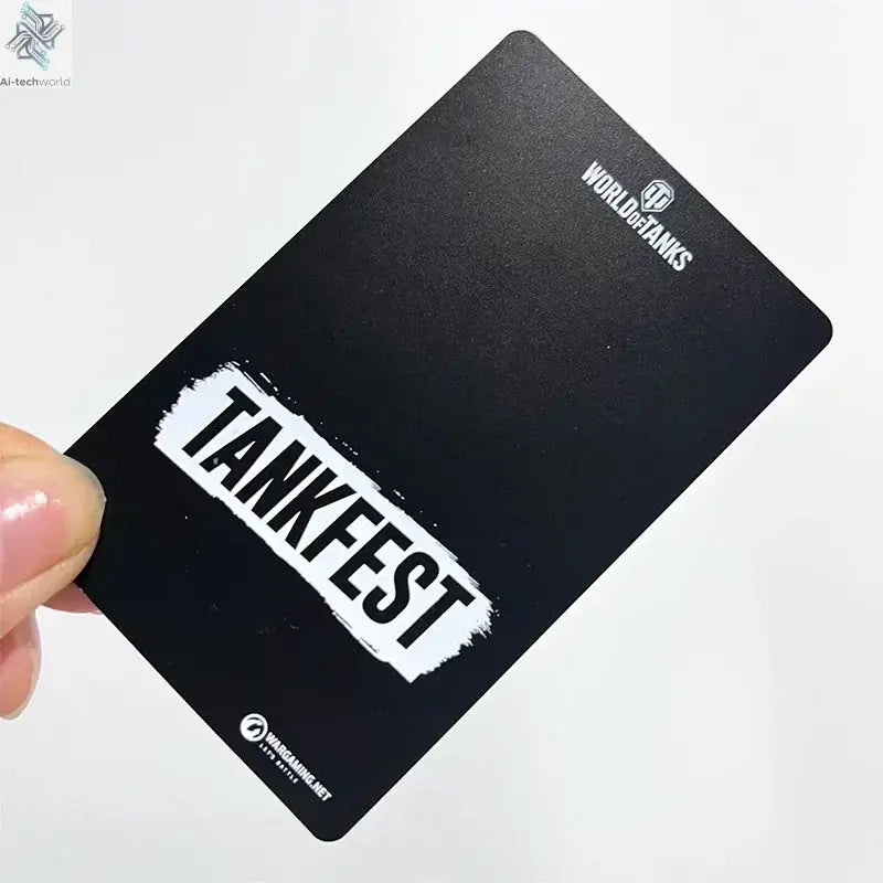 Custom Engraved Stainless Steel Nfc Metal Card Laser Cut Black Mirror Blanks Metal Business Cards Ai-TechWorld 