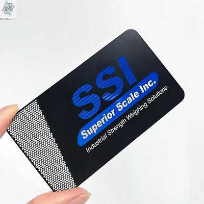 Custom Engraved Stainless Steel Nfc Metal Card Laser Cut Black Mirror Blanks Metal Business Cards Ai-TechWorld 
