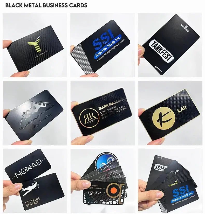 Custom Engraved Stainless Steel Nfc Metal Card Laser Cut Black Mirror Blanks Metal Business Cards Ai-TechWorld 