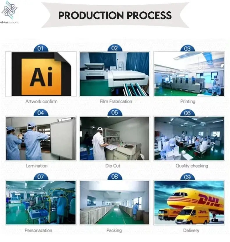 Custom Engraved Stainless Steel Nfc Metal Card Laser Cut Black Mirror Blanks Metal Business Cards Ai-TechWorld 