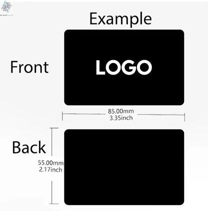 Custom Engraved Stainless Steel Nfc Metal Card Laser Cut Black Mirror Blanks Metal Business Cards Ai-TechWorld 