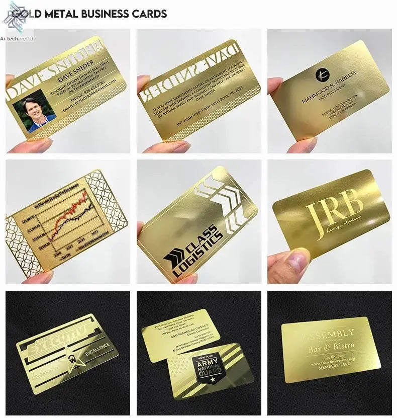 Custom Engraved Stainless Steel Nfc Metal Card Laser Cut Black Mirror Blanks Metal Business Cards Ai-TechWorld 