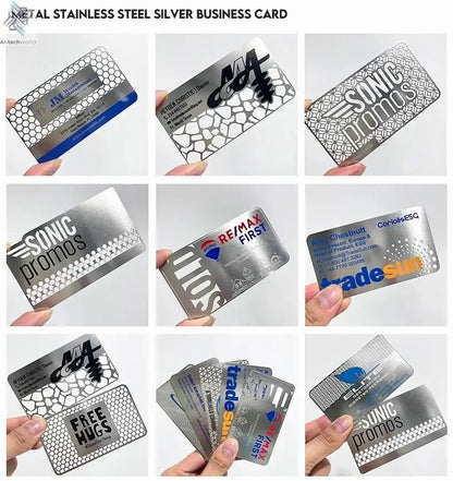 Custom Engraved Stainless Steel Nfc Metal Card Laser Cut Black Mirror Blanks Metal Business Cards Ai-TechWorld 