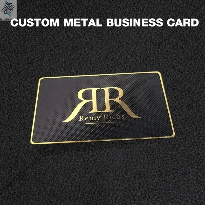 Custom Engraved Stainless Steel Nfc Metal Card Laser Cut Black Mirror Blanks Metal Business Cards Ai-TechWorld 