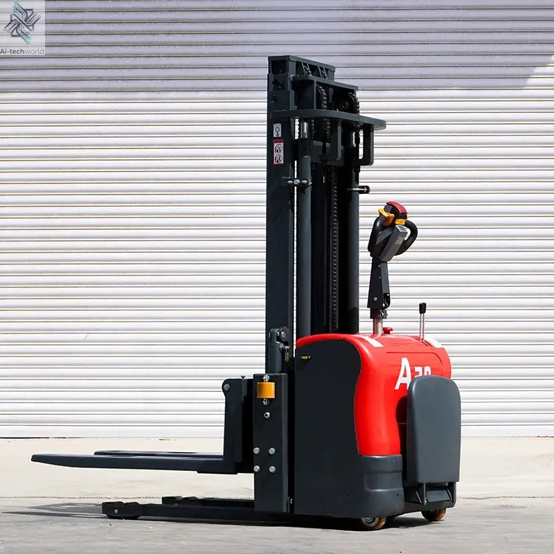Customized Hot sale warehouse portable stacker 3-6m lift low price electric stacker 1ton 2ton 3ton fully electric pallet Ai-TechWorld 