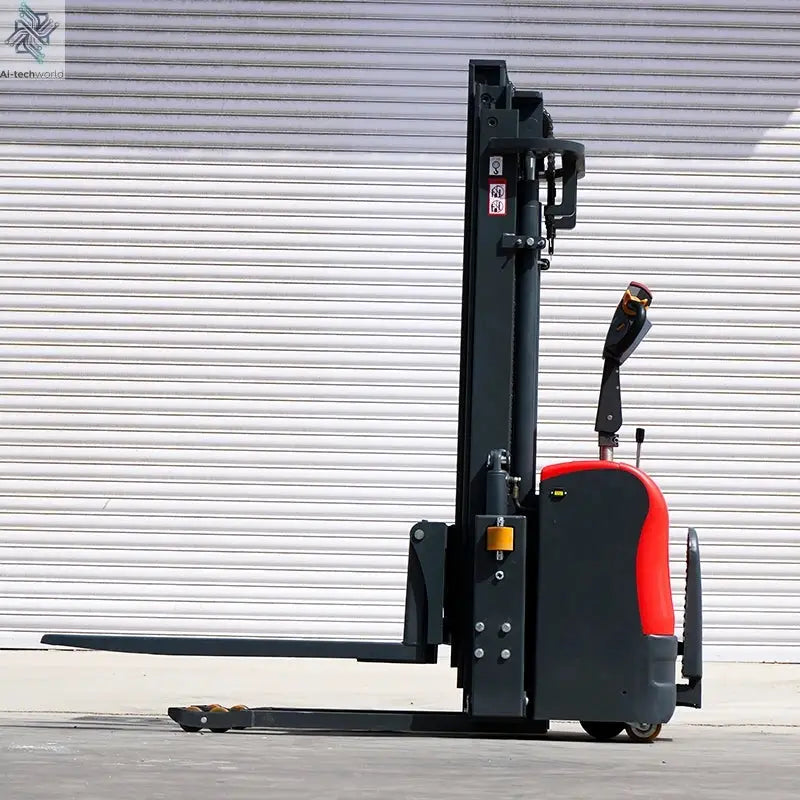Customized Hot sale warehouse portable stacker 3-6m lift low price electric stacker 1ton 2ton 3ton fully electric pallet Ai-TechWorld 