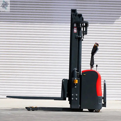 Customized Hot sale warehouse portable stacker 3-6m lift low price electric stacker 1ton 2ton 3ton fully electric pallet Ai-TechWorld 