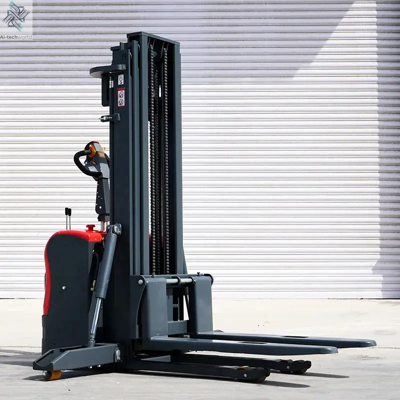 Customized Hot sale warehouse portable stacker 3-6m lift low price electric stacker 1ton 2ton 3ton fully electric pallet Ai-TechWorld 