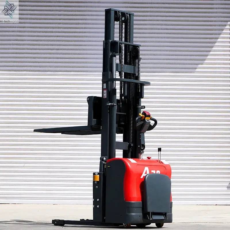 Customized Hot sale warehouse portable stacker 3-6m lift low price electric stacker 1ton 2ton 3ton fully electric pallet Ai-TechWorld 