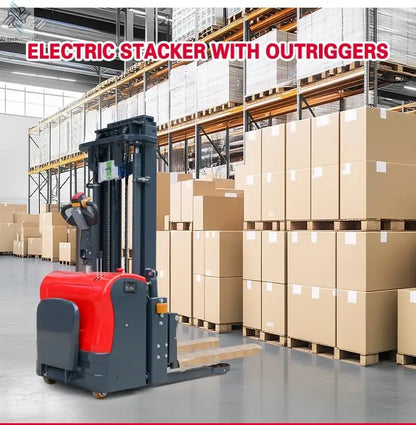 Customized Hot sale warehouse portable stacker 3-6m lift low price electric stacker 1ton 2ton 3ton fully electric pallet Ai-TechWorld 