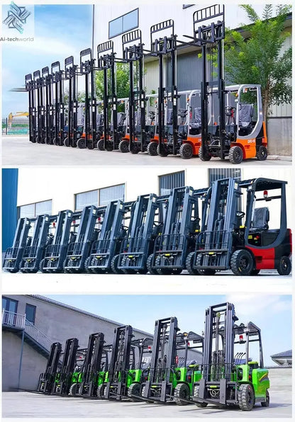 Customized Hot sale warehouse portable stacker 3-6m lift low price electric stacker 1ton 2ton 3ton fully electric pallet Ai-TechWorld 