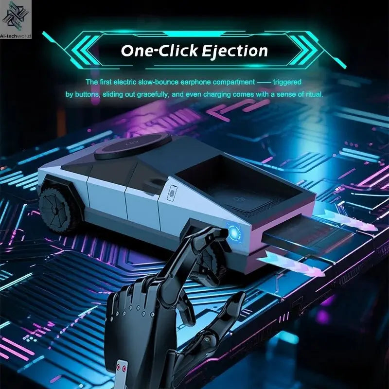 Cybertruck Desktop Qi2 Charger Multifunctional 3 - in - 1 Wireless Charger for IPhone (15W),Iwatch (5W), Airpods (2.5W) Charging - Ai - TechWorld