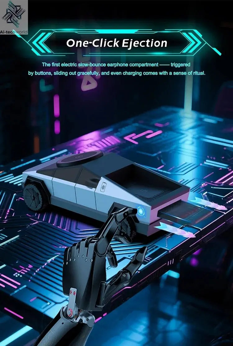 Cybertruck Desktop Qi2 Charger Multifunctional 3 - in - 1 Wireless Charger for IPhone (15W),Iwatch (5W), Airpods (2.5W) Charging - Ai - TechWorld