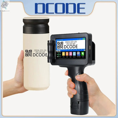 DCODE 1755PLUS 12.7mm Portable Printers Handheld Inkjet Printer Text QR Barcode Batch Number Logo Image Date Printing Machine Ai-TechWorld